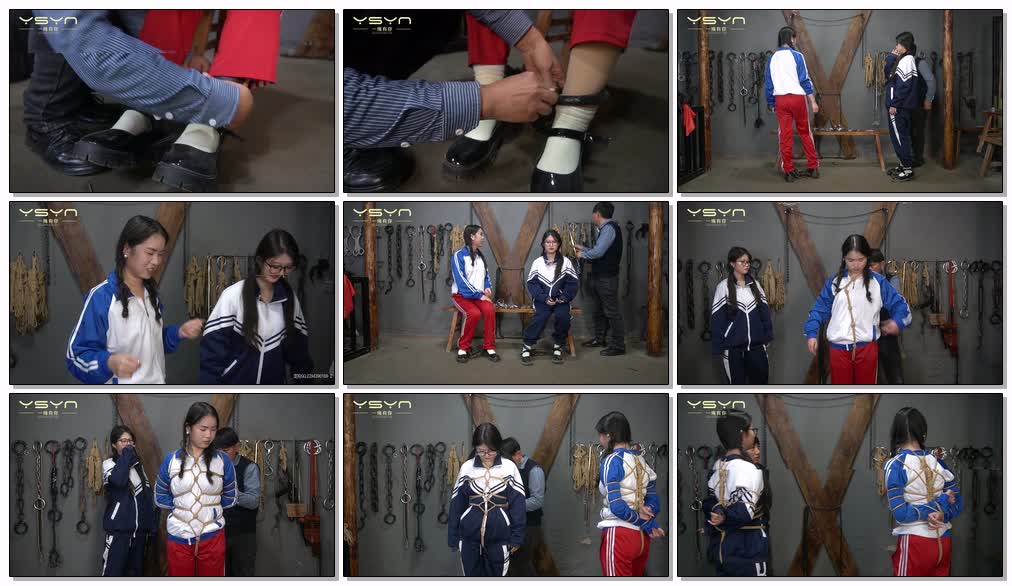 一绳有你 快乐的体验 18岁的高中生身穿校服慕名前来体验尝试各种金属道具